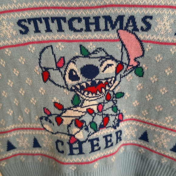 NWT Disney Jumping Beans Stitchmas Cheer Christmas Sweater - Picture 2 of 5